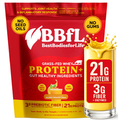 BBfL proteína de suero de pasto en lata, energía diaria.