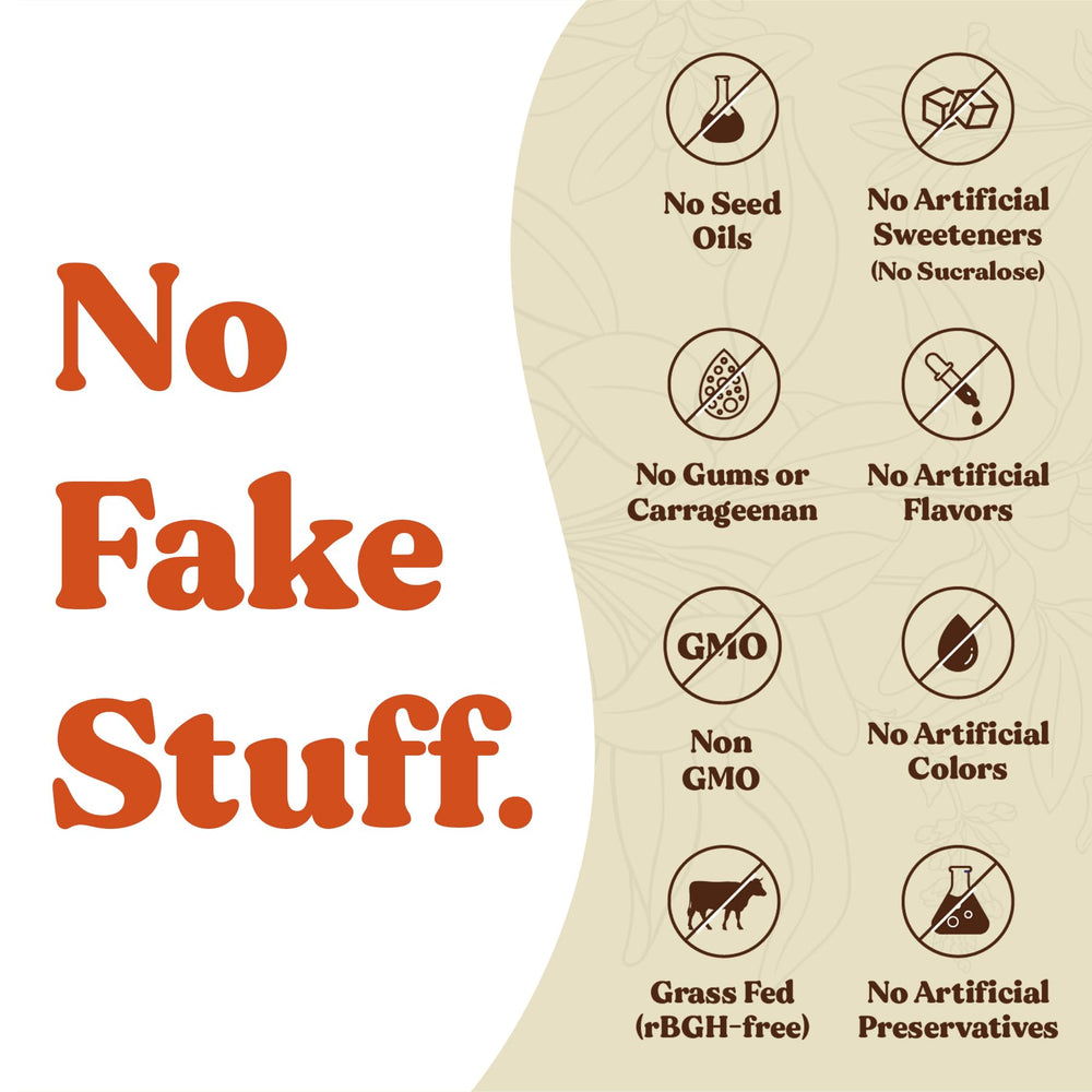 BBfL Grass-Fed Whey Protein Shake prebiotics powder container signals gut-friendly daily sip