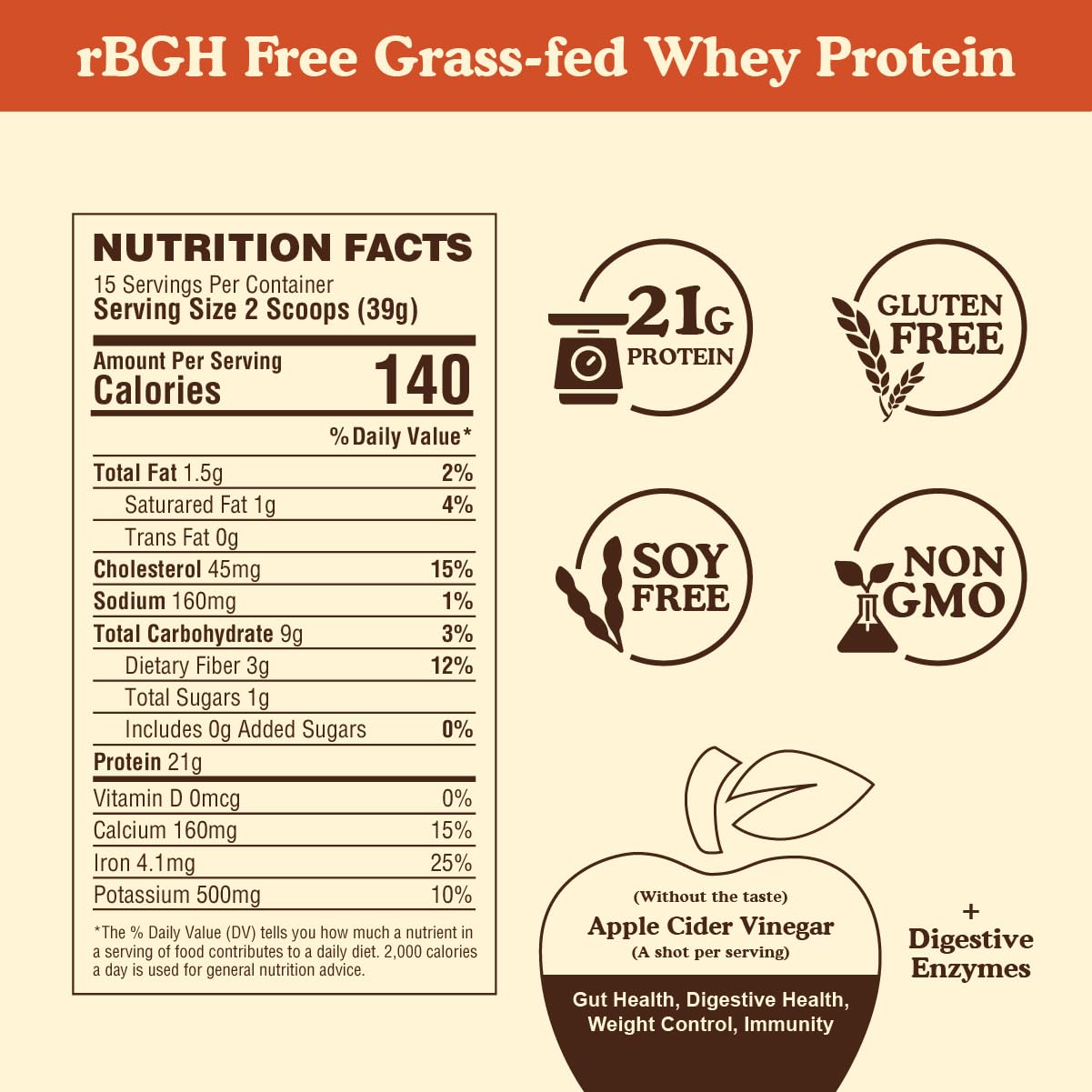 BBfL Grass-Fed Whey Protein Shake cocoa-cream glass shows silky texture for daily recovery