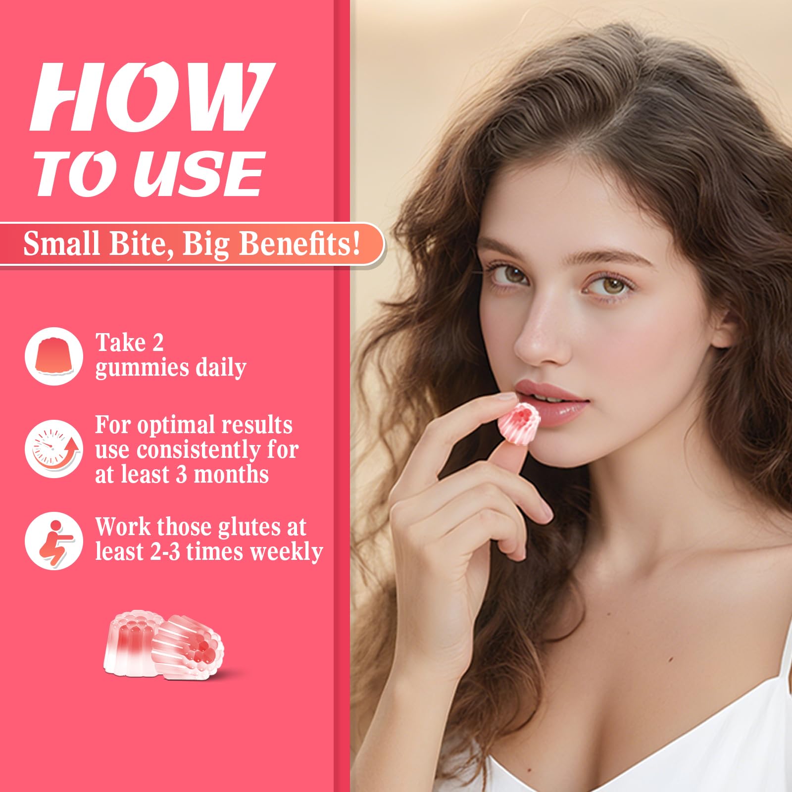 BBL Booty Gummies highlighting workout recovery and energy support