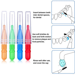 BBTO light green interdental brush flosser for braces cleaning