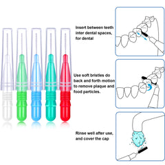 Interdental brush in Green color