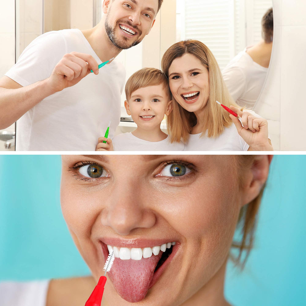 Interdental brush in Light Blue color