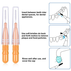 Interdental brush head close-up 3 mm