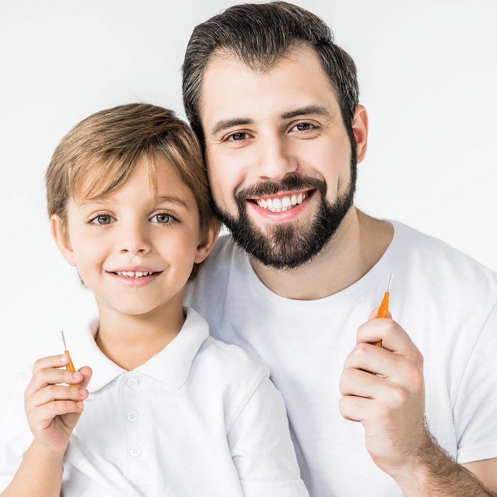 Braces cleaner between teeth application