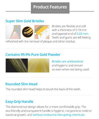 BC233 toothbrush with easy-grip diamond cut handle