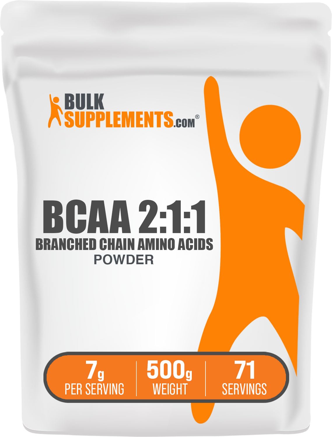BCAA 2:1:1 powder - unflavored, gluten-free, 500g