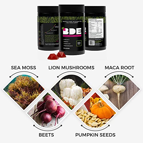 Gummies with beets, maca root and pears ingredients