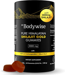 Be Bodywise Himalayan Shilajit Gummies Gold bottle front view