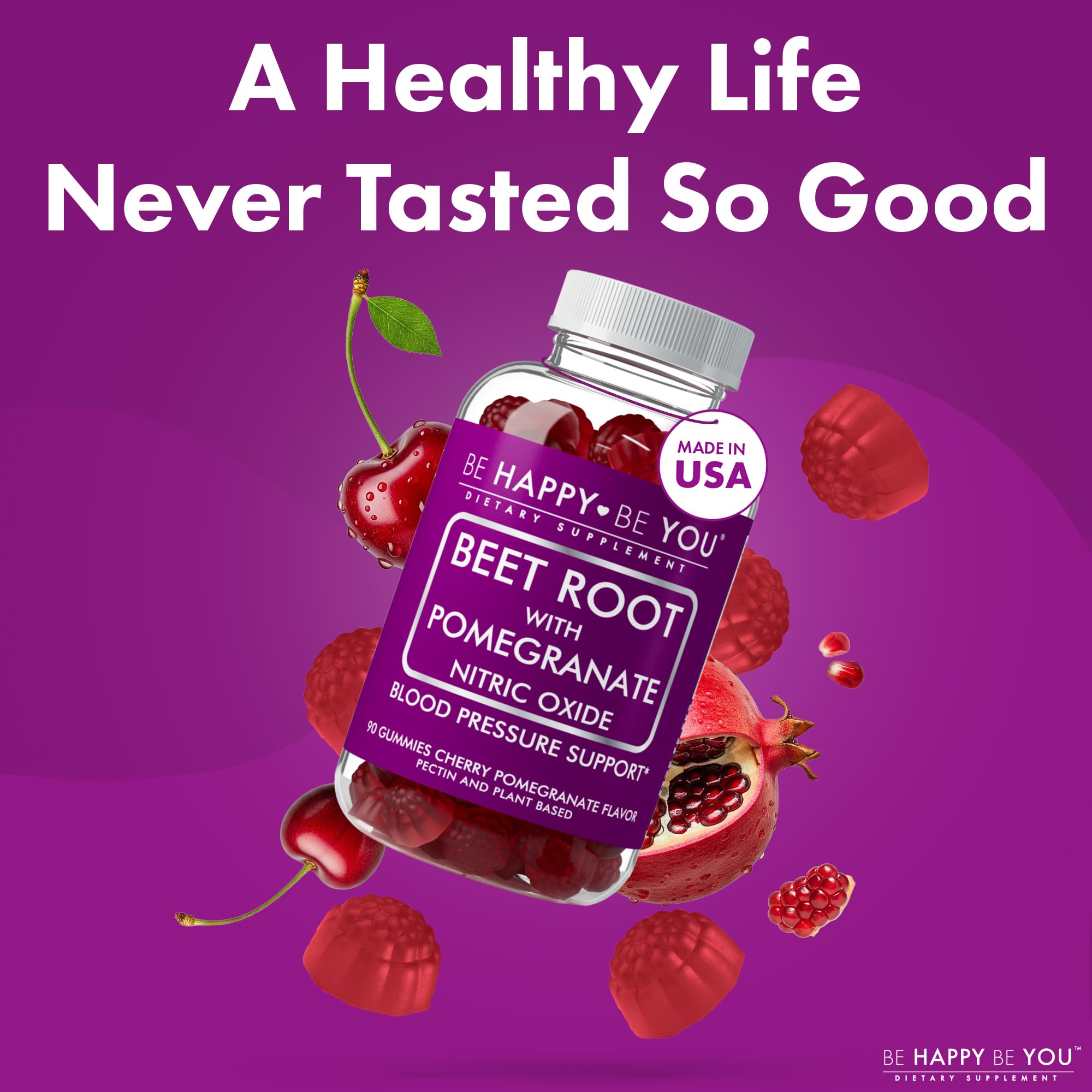 Be Happy Be You vegan clean-label gummies emphasize allergen-friendly ingredients