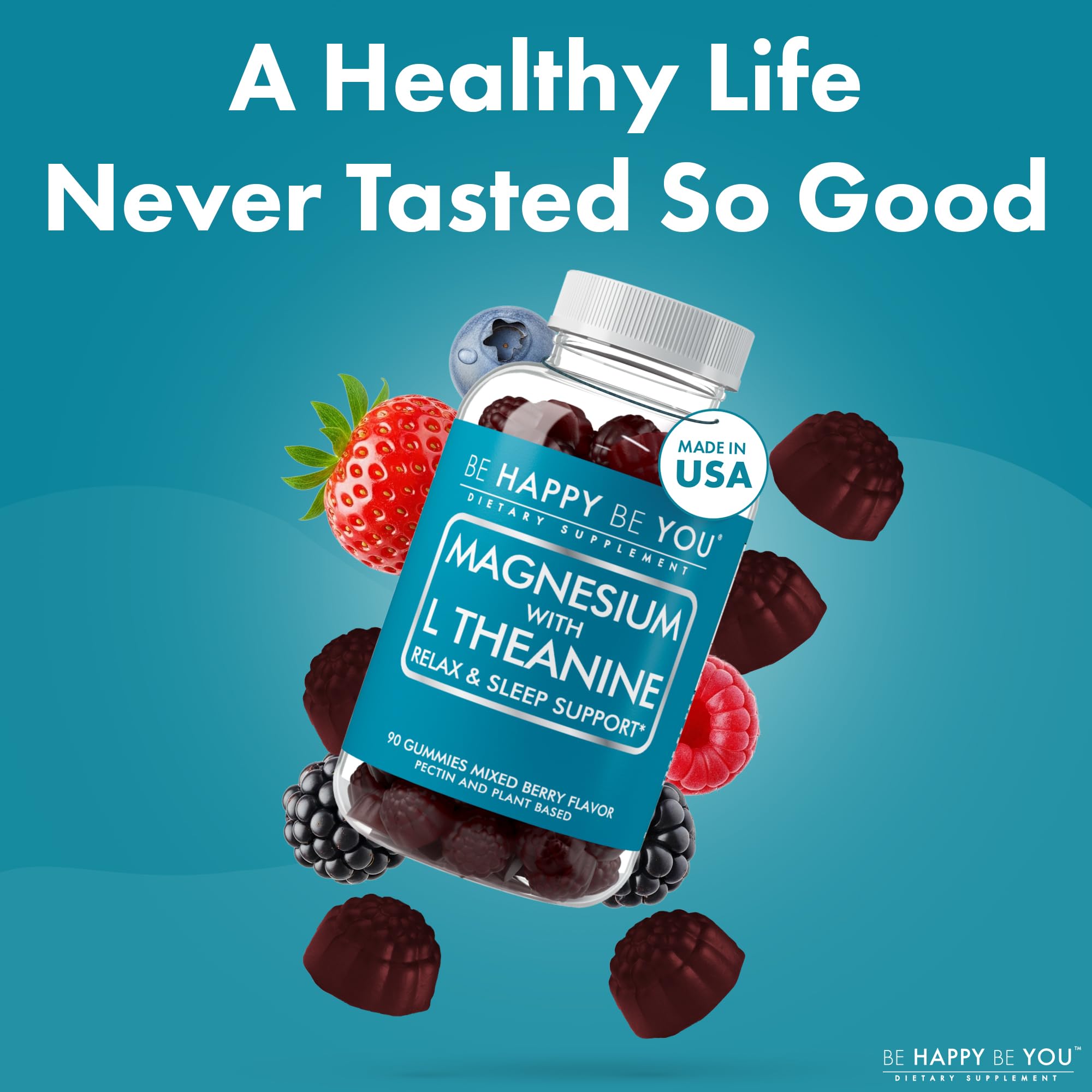 Evening scene highlighting calm and relaxation with Be Happy Be You gummies