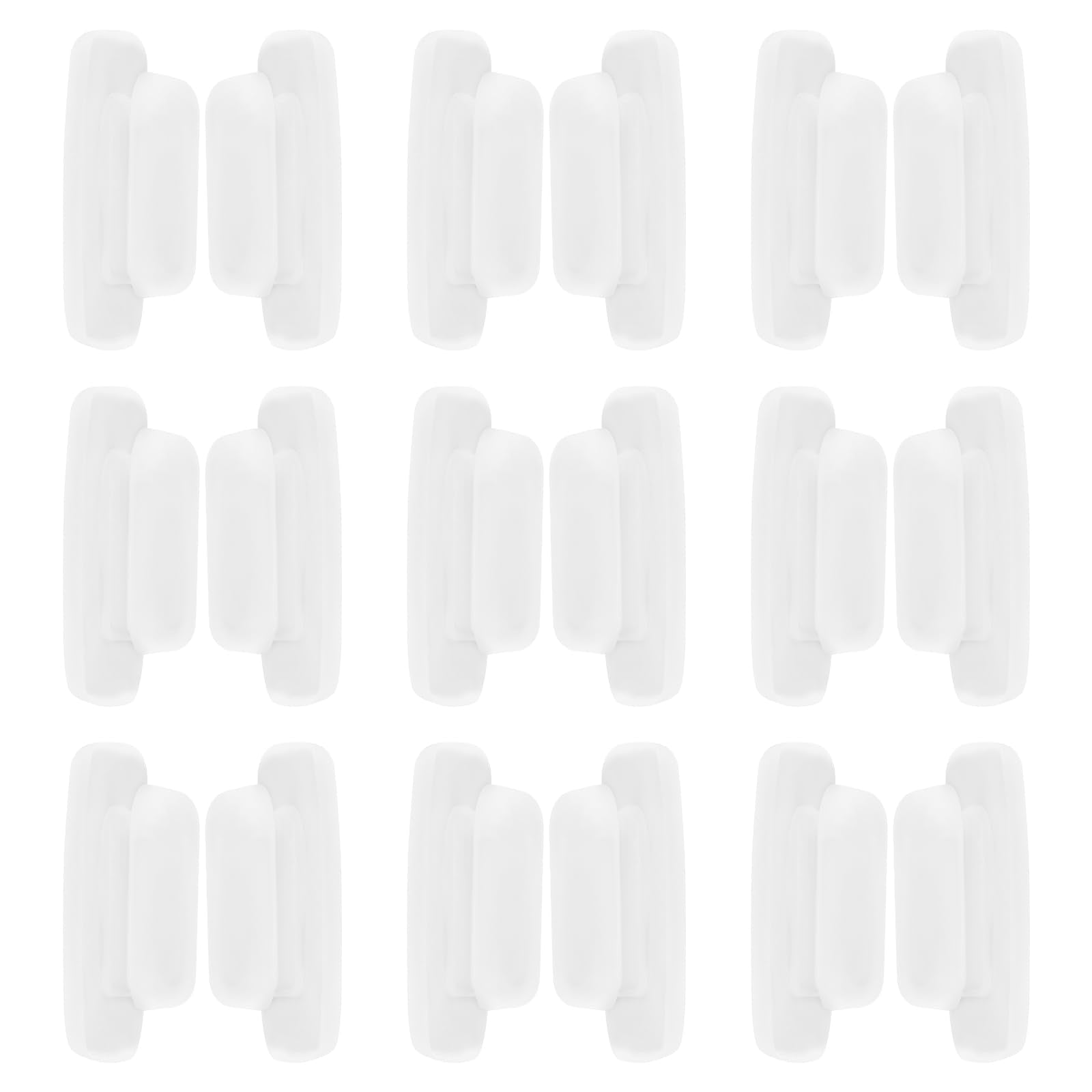 Soft silicone replacement nose pieces for Costa South Point and Oakley Latch Key L/M White, 11x6mm