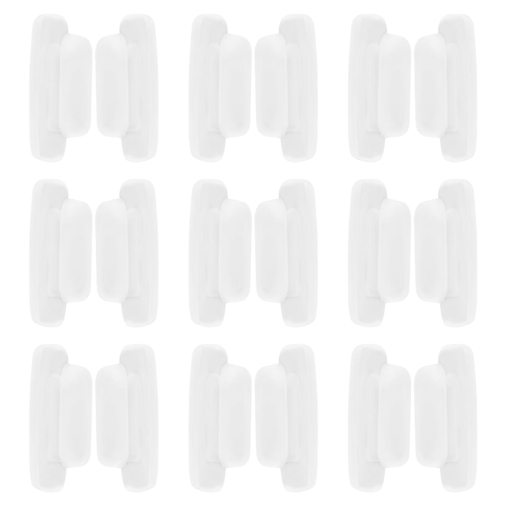 Soft silicone replacement nose pieces for Costa South Point and Oakley Latch Key L/M White, 11x6mm