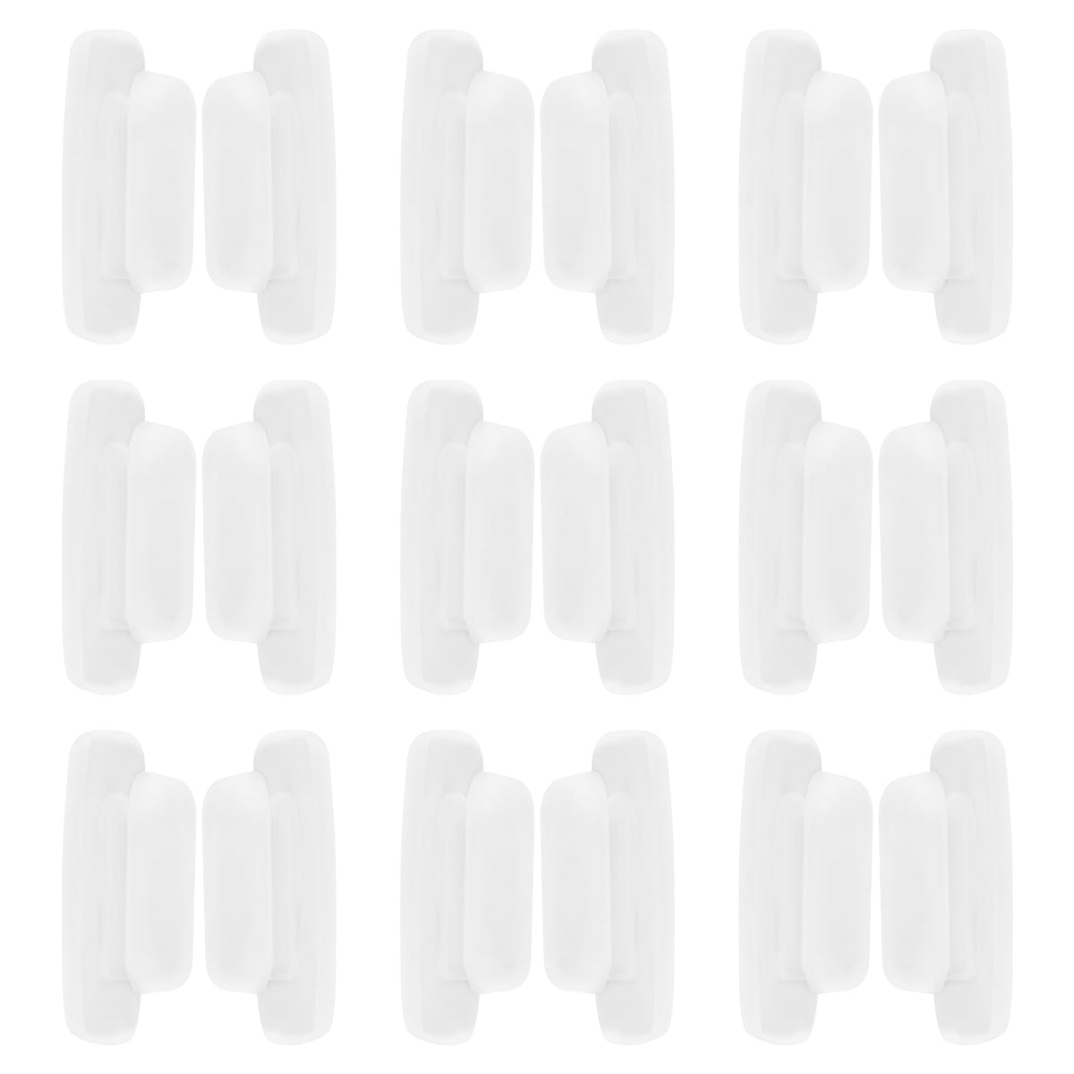 Soft silicone replacement nose pieces for Costa South Point and Oakley Latch Key L/M White, 11x6mm