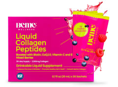BeMe Liquid Collagen for Women berry sachets – front view
