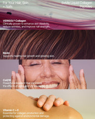 Clinical results graphic for BeMe Liquid Collagen – wrinkle reduction and elasticity