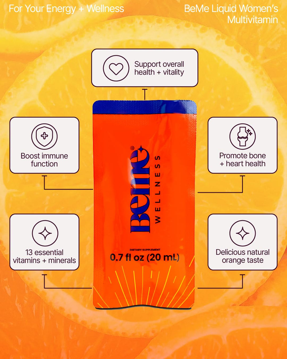 Non-GMO badge on BeMe packaging