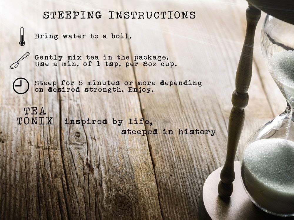 Brewed BE SLEEPY tea in a cup ready for bedtime