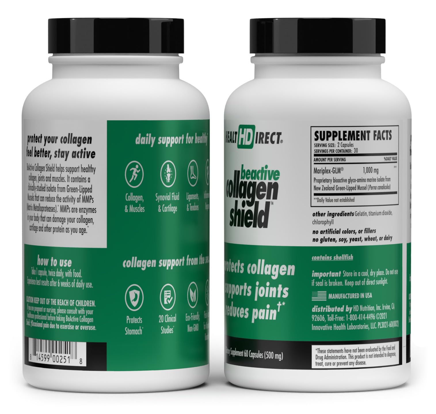 New Zealand Green-Lipped Mussel Mariplex GLM illustration