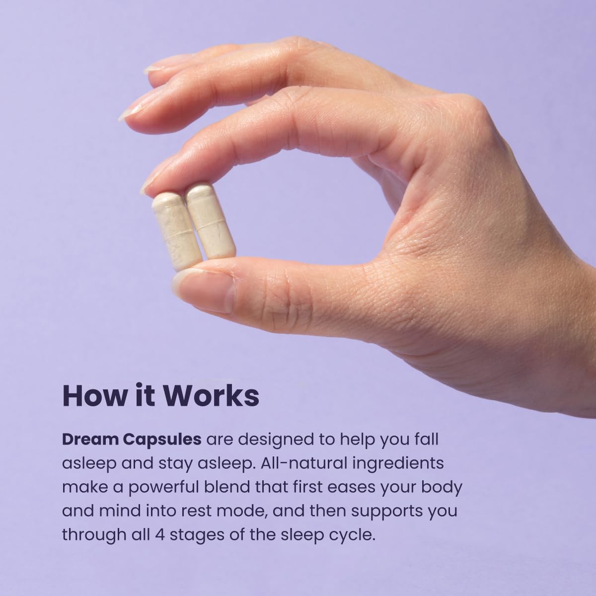 Beam Dream Sleep Capsules supplement facts panel