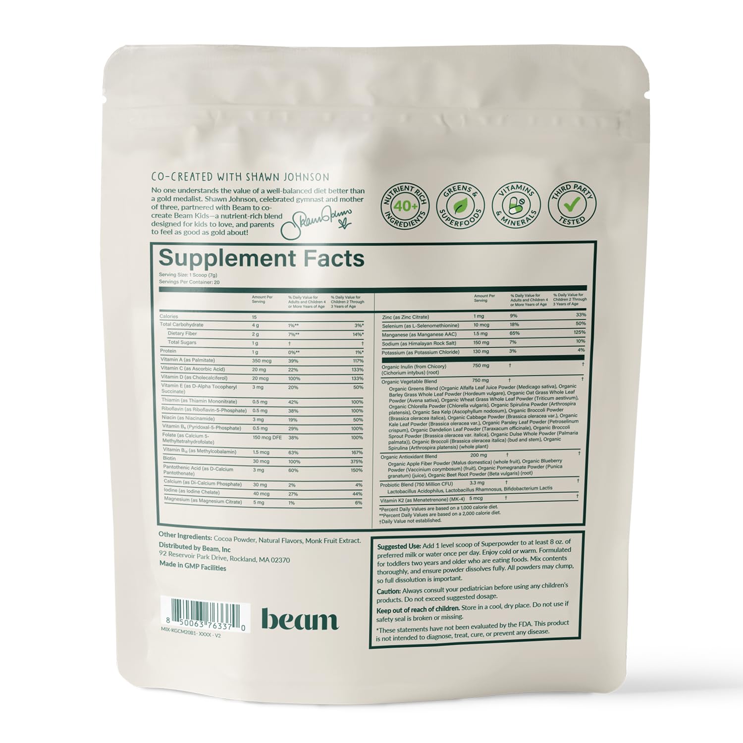 Concept image of kids' immune and gut health