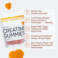 Ingredients list for Bear Balanced Creatine Gummies