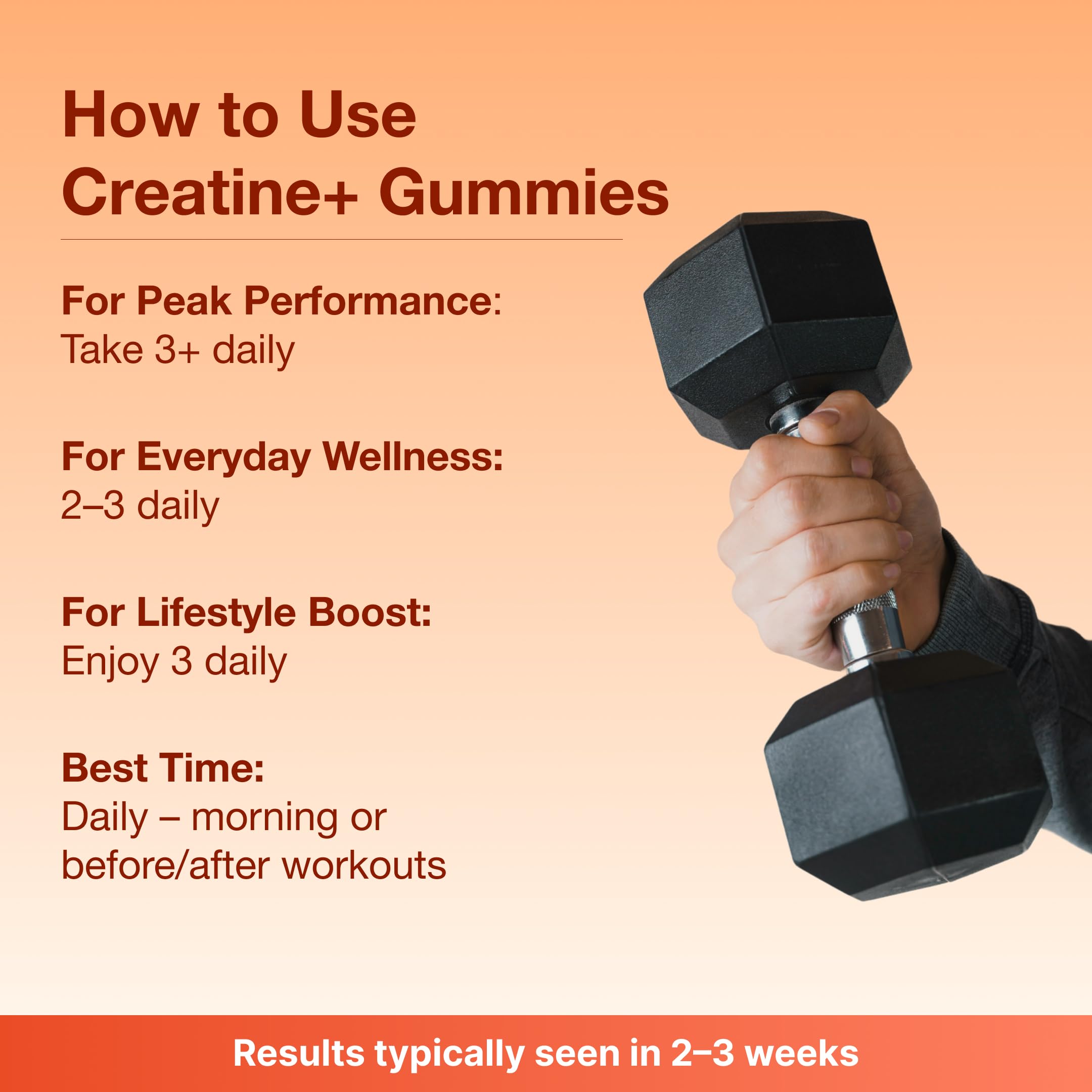Active lifestyle with Bear Balanced Creatine Gummies