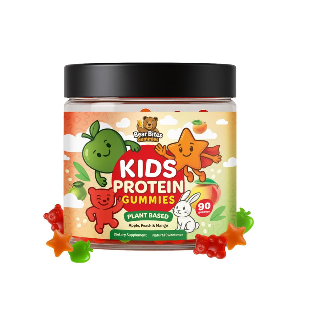 Bear Bites Gummies Apple flavor - plant-based kids protein snack