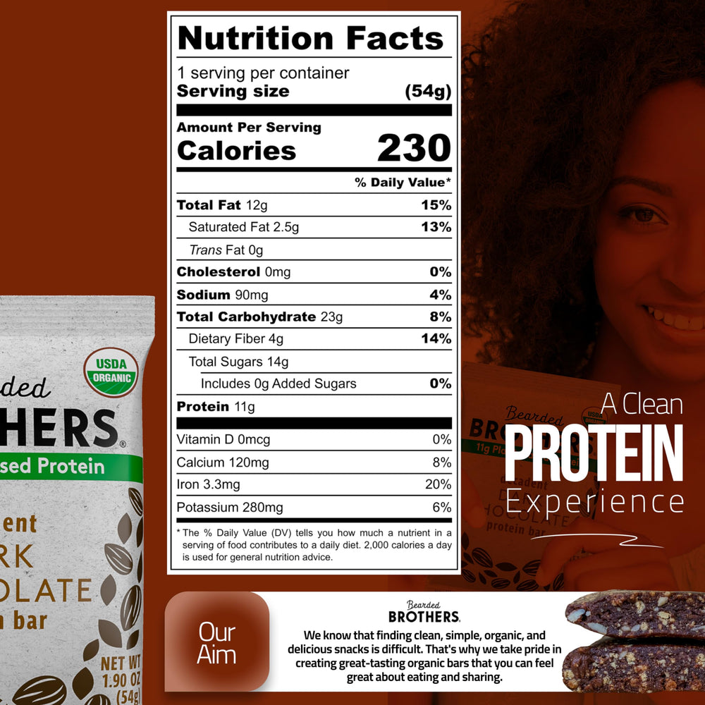 Bearded Brothers organic protein bars wrap, ideal for on-the-go energy.