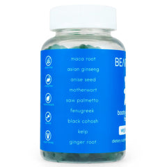 Berry-flavored BEARVANA Peach Support Gummies close-up