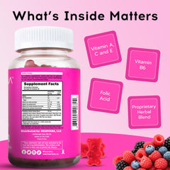 Close-up of BEARVANA Berry flavor gummy vitamins