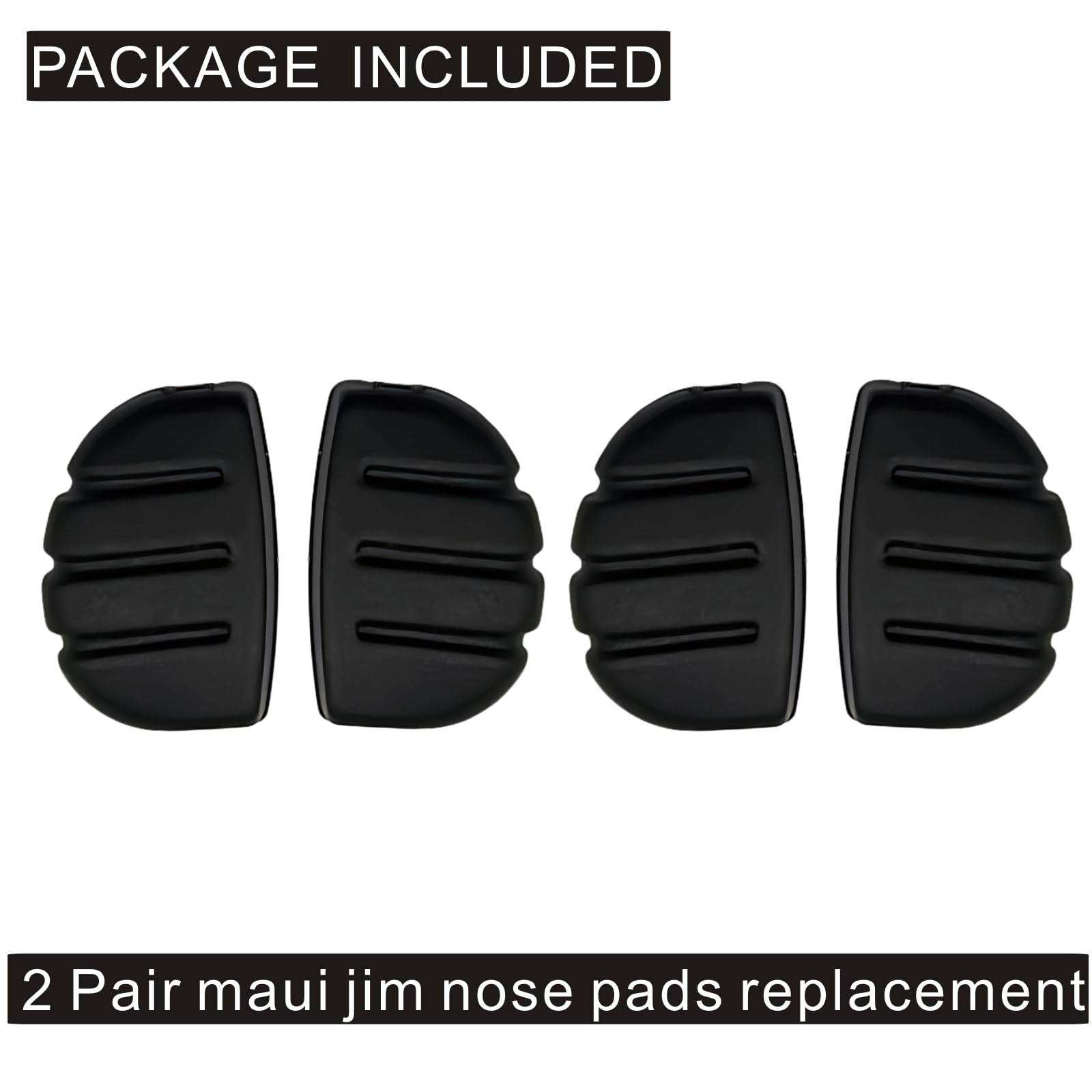 Nose pad dimensions 0.4in x 0.6in (10mm x 15mm) close-up