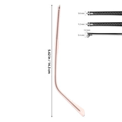 Durable metal temple replacement for eyeglasses