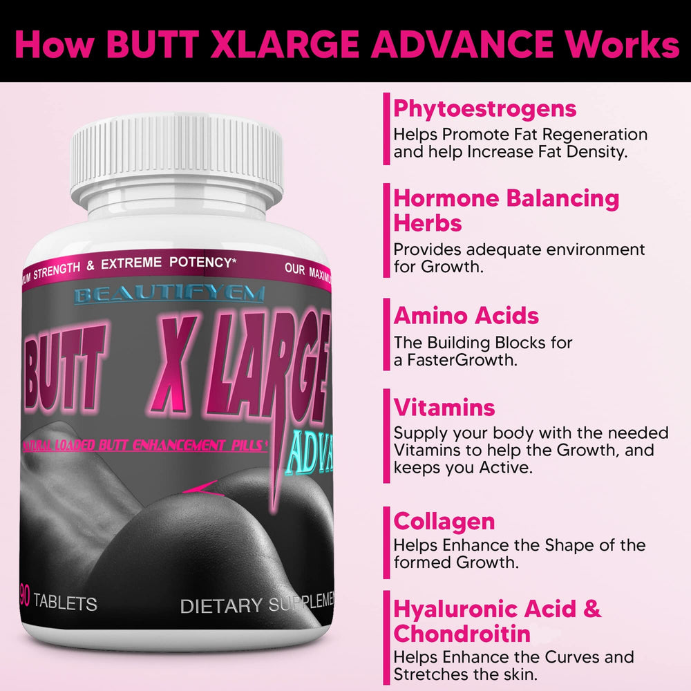 Front packaging of BEAUTIFYEM Butt X-Large Advance