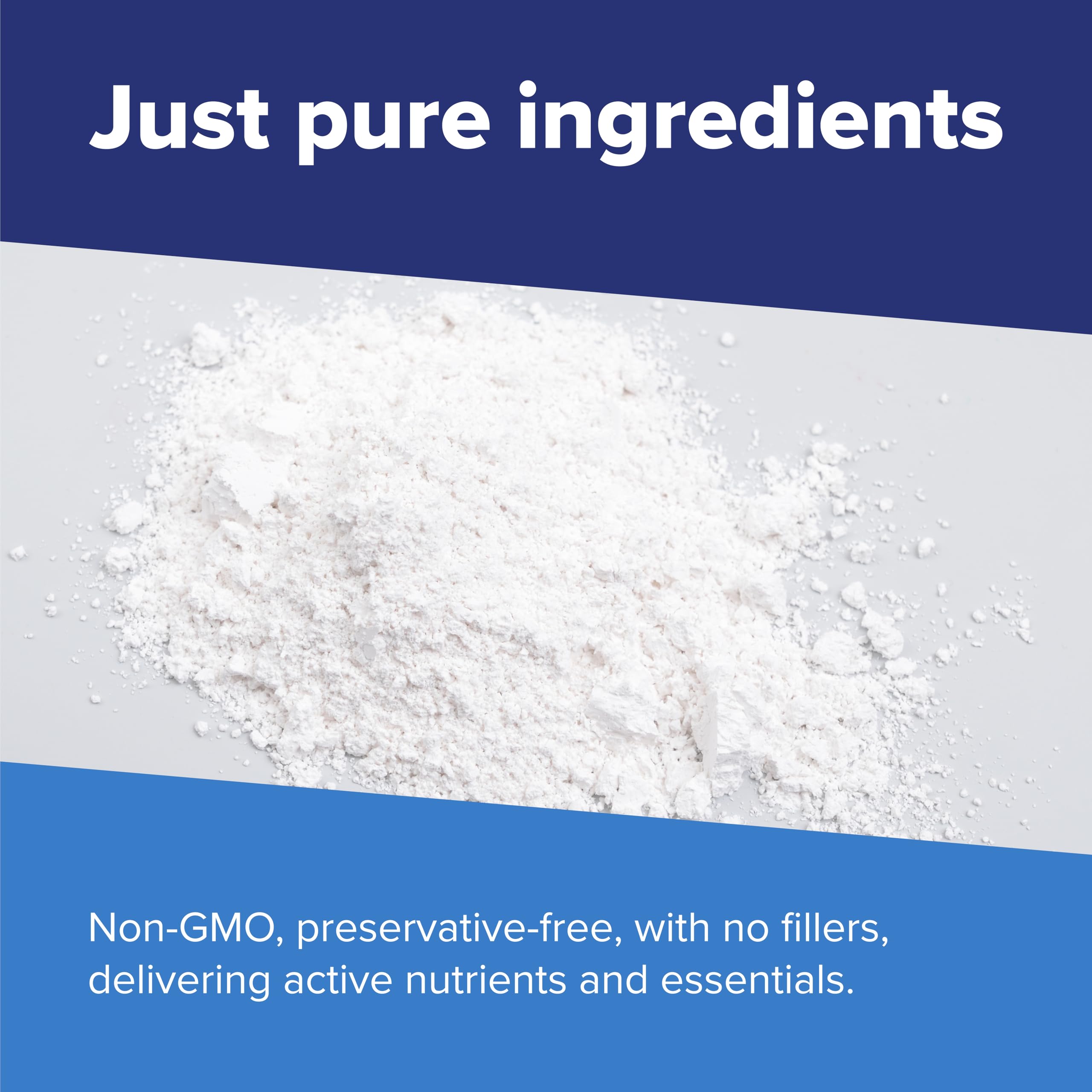 Unflavored collagen powder dissolving in water