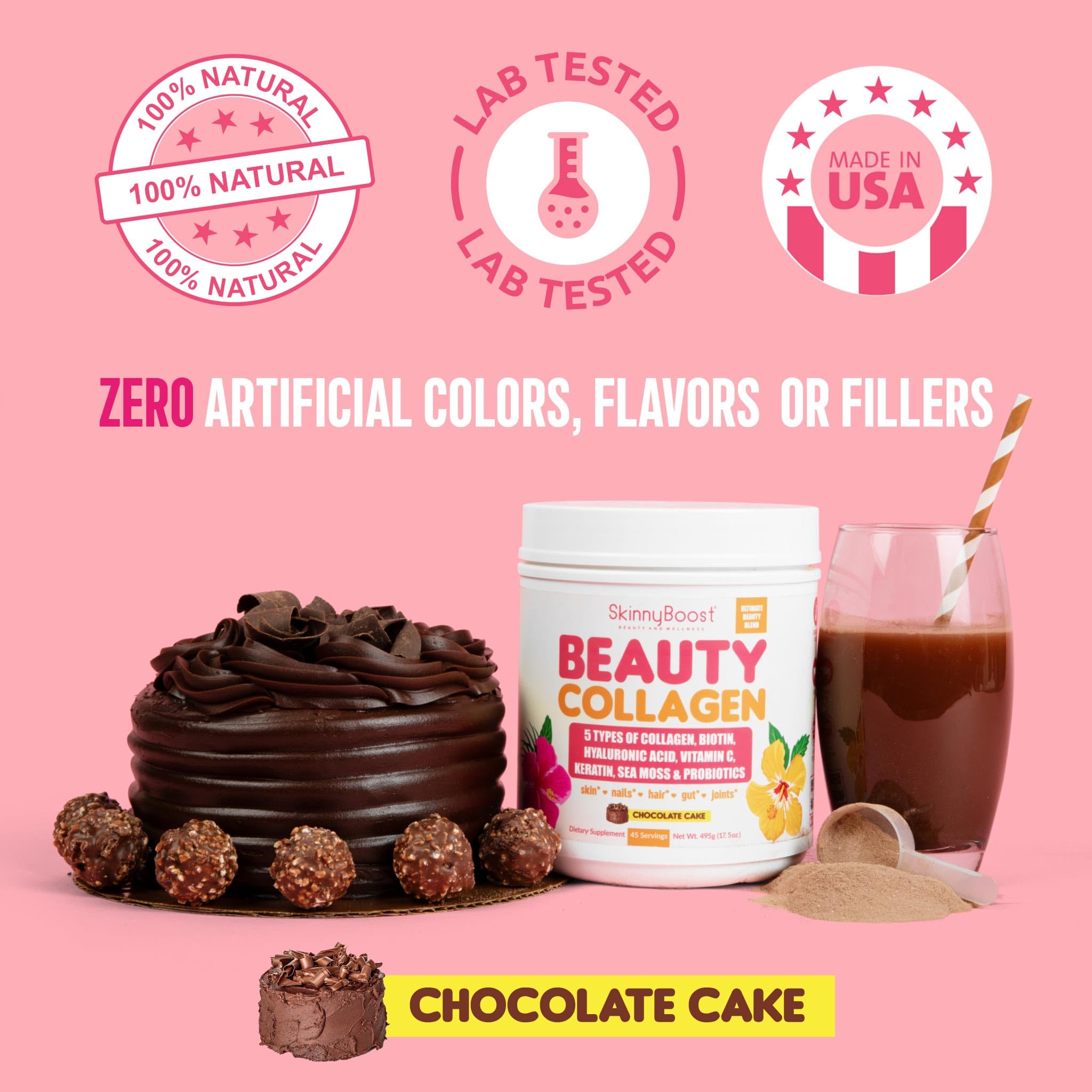 Biotin and keratin supporting hair and nail health