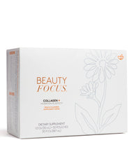 Beauty Focus Collagen Plus peach-flavored 1.0 oz bottle