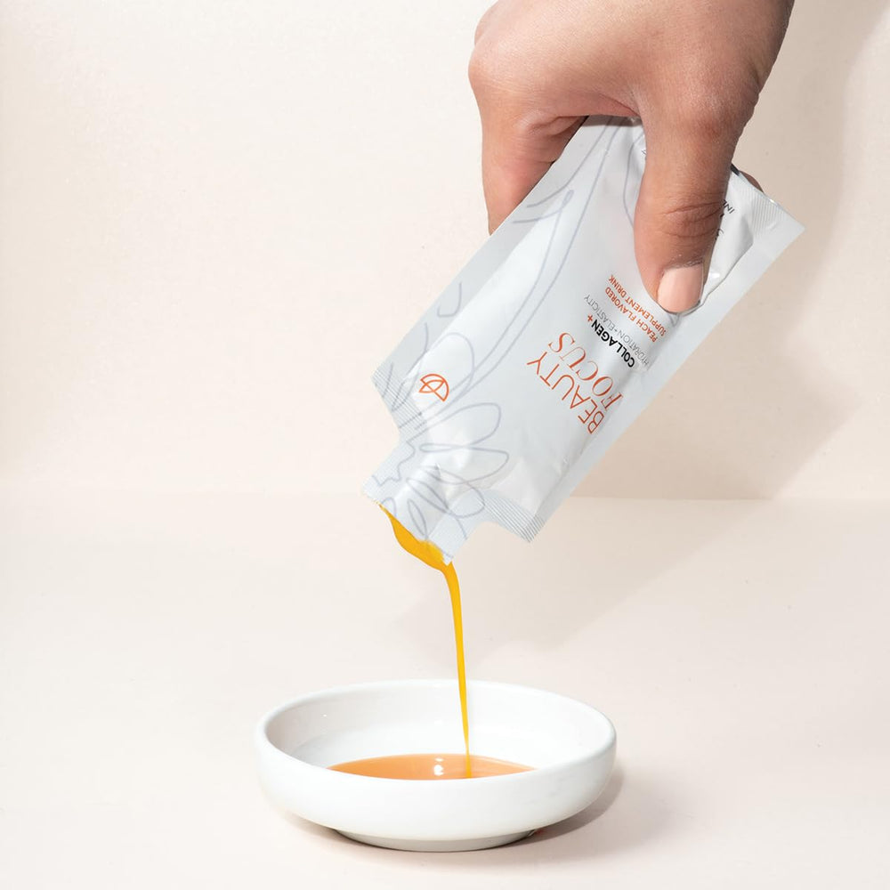 Collagen Plus peach packets package – 30 servings