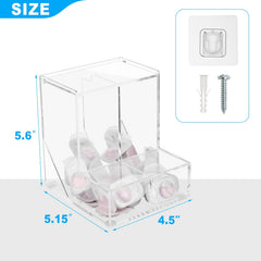 Wall-mounted Beautyflier lens dispenser with hanging kit