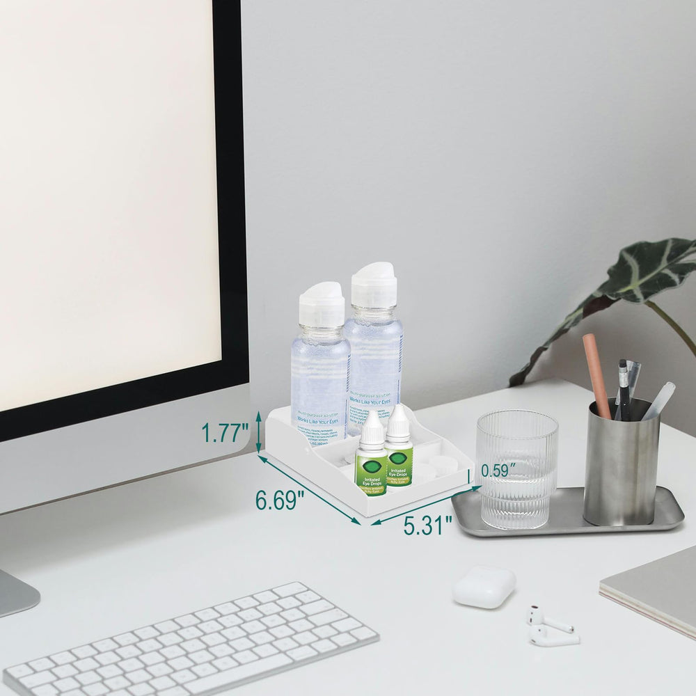 Compact space-saving design for vanity or bathroom