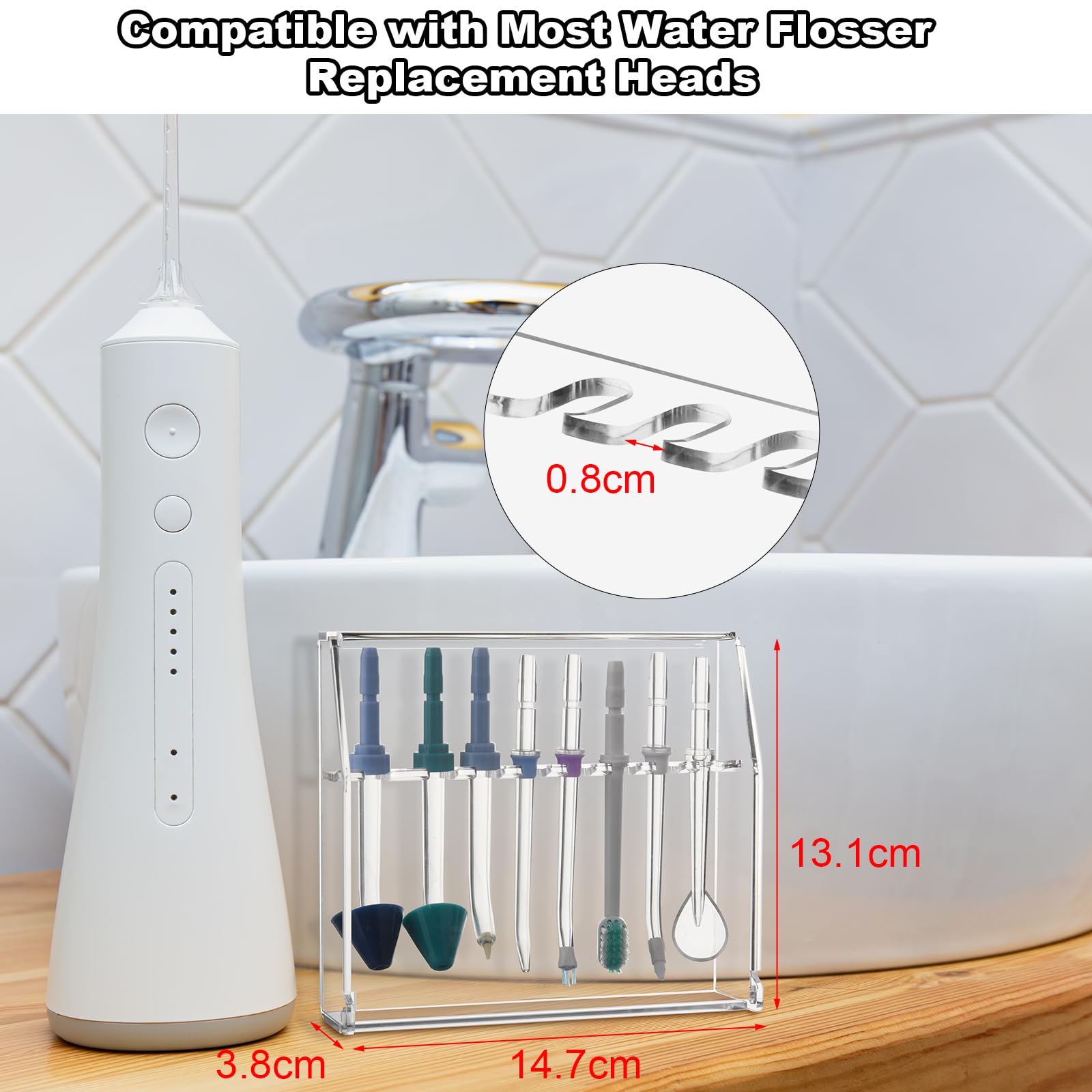 Storage case on table for countertop storage