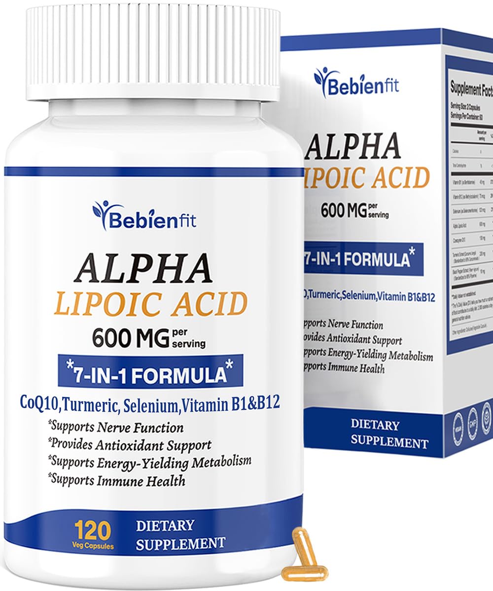 Bebien Fit 7-in-1 Neuropathy Support bottle label