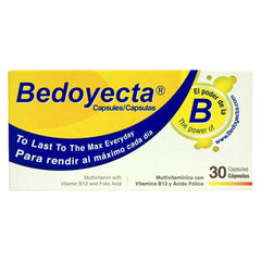 Bedoyecta Multivitamin Pack of 4 Boxes with 120 Capsules Total