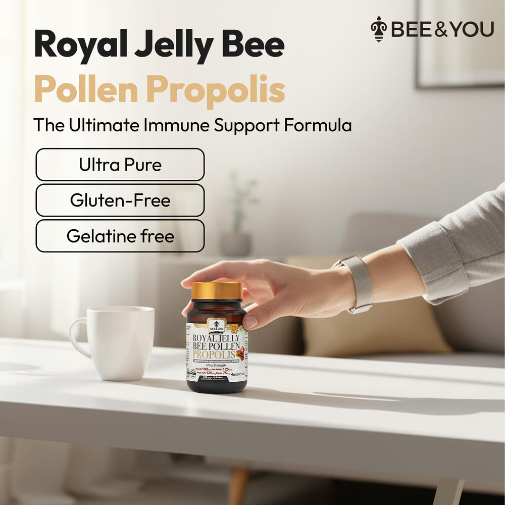Bee pollen granules and capsules