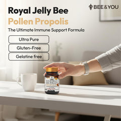 Bee pollen granules and capsules