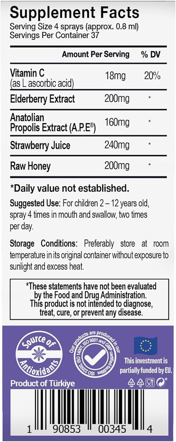 Elderberry and vitamin C immune support details