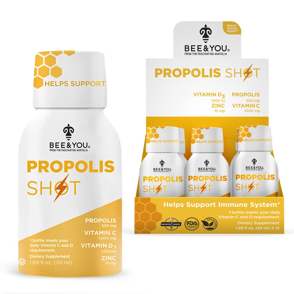 Box of BEE and You Immune Support Propolis Shot 12-pack