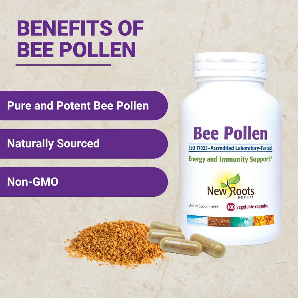 Minerals, vitamins and amino acids concept for bee pollen