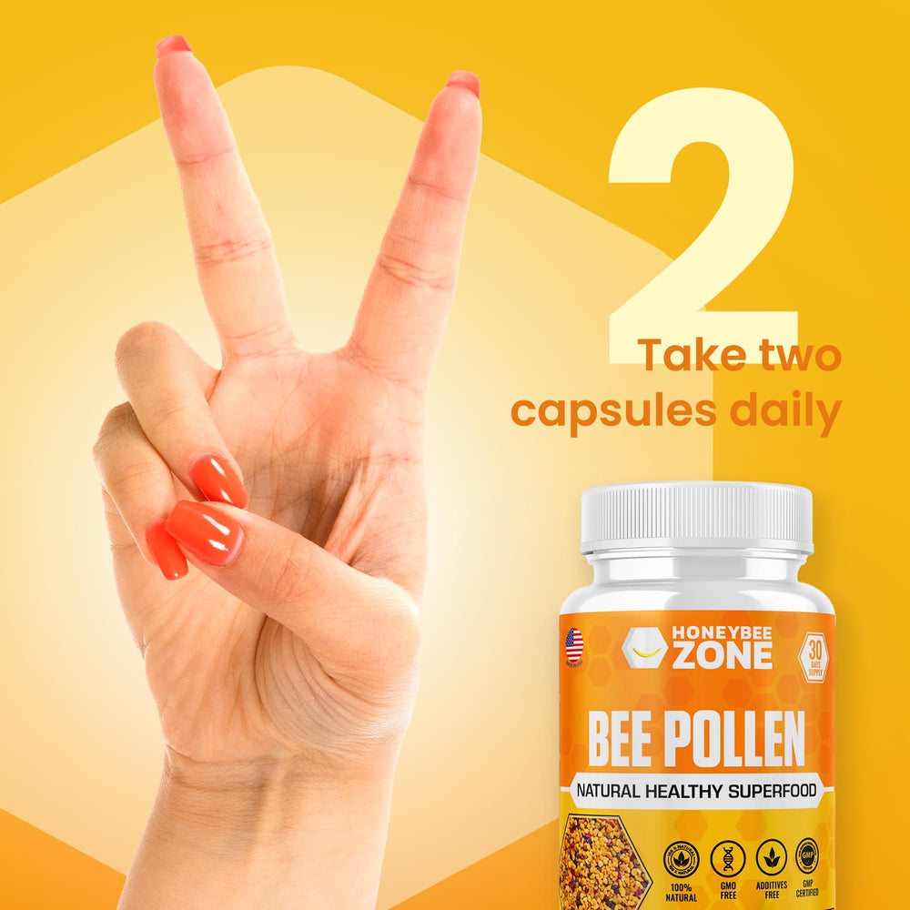 Bee Pollen Capsules for Energy and Endurance