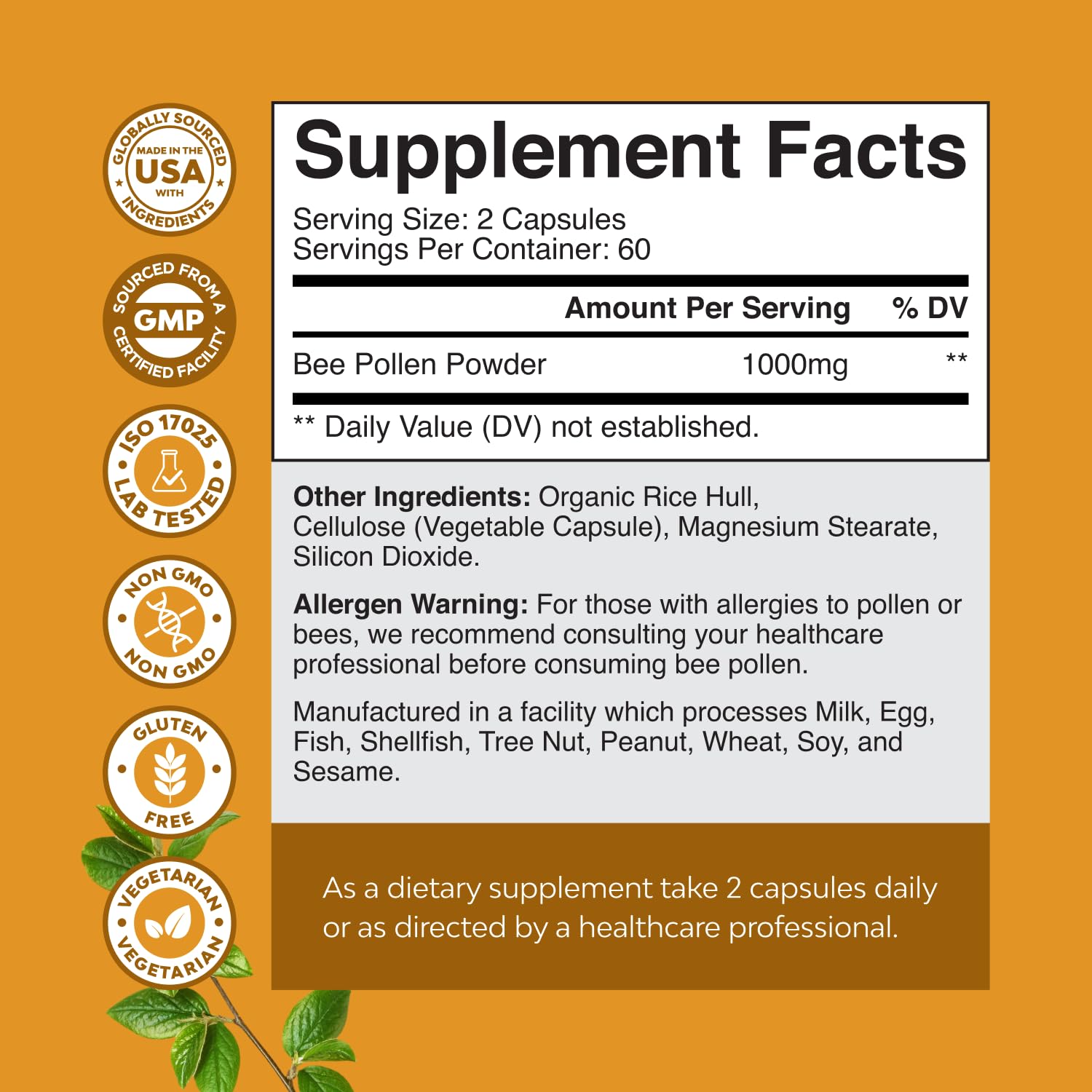 Close-up of 1000mg serving capsules
